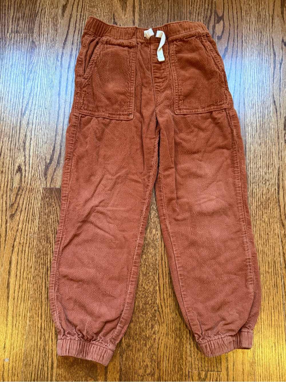 Hanna Andersson Rust Corduroy Jogger Pants 6-7 Years